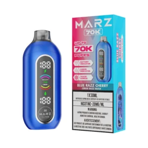 Marz 70k Blue Razz Cherry Dispo