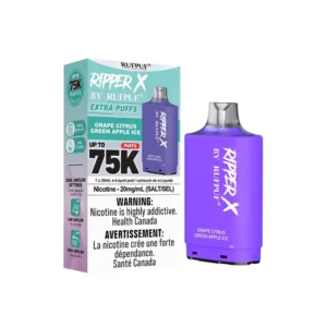 Ripper X 75k Grape Citrus Green Apple Ice Pod.