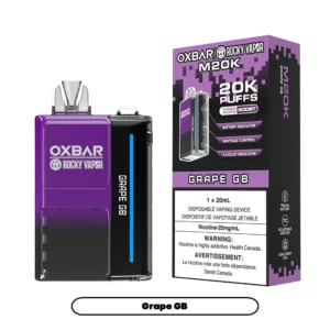 Oxbar Rocky Vapor 20k Grape G.B Dispo