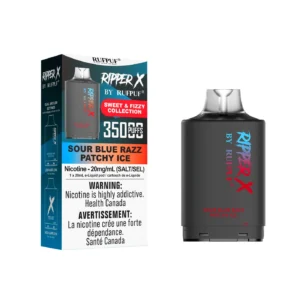 Ripper X 35k Sour Blue Razz Patchy Ice Pods