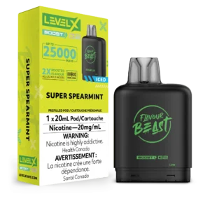 Level X 25k Super Spearmint Pod
