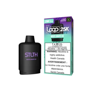 Stlth Loop 25k White Grape Ice Pod