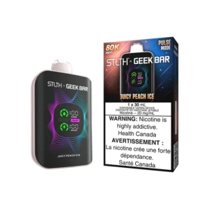 Stlth + Geek Bar 80k Juicy Peach Ice Dispo