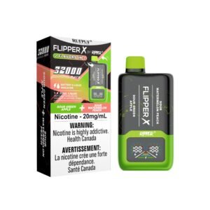 Flipper X 32k Sour Green Apple + Sour Watermelon Peach Dis