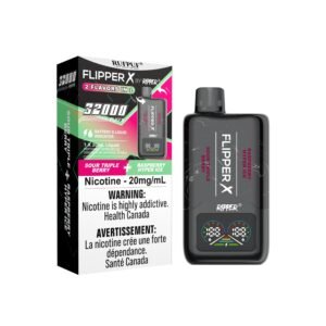 Flipper X 32k Sour Triple Berry + Raspberry Hyper Ice Dis