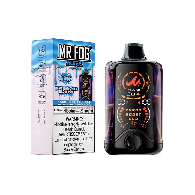 Mr Fog Aura 60k Blue Rancher Blow Pop Dispo