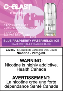 G-Blast 2ml Blue Raspberry Watermelon Ice Pods