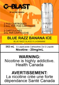 G-Blast 2ml Blue Razz Banana Ice Pods