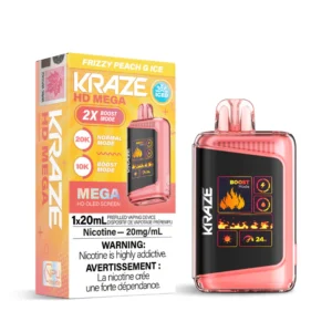 Kraze HD Mega 20k Frizzy Peach G Ice Dispo (AB)
