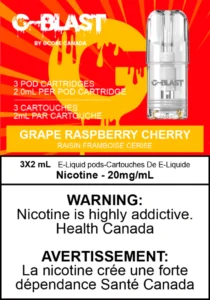 G-Blast 2ml Grape Raspberry Cherry Pods