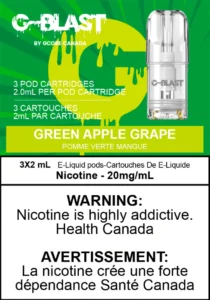 G-Blast 2ml Green Apple Grape Pods