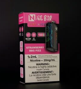 Fire 'N Ice Nic Bar Strawberry BBG Fizz Dis