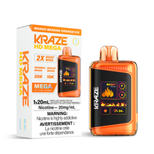 Kraze HD Mega 20k Mango Banana Orange Ice Dispo (AB)
