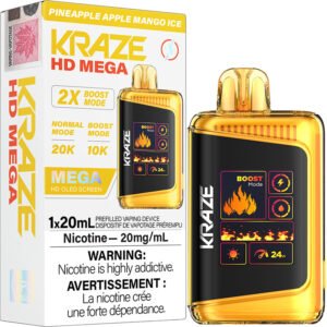 Kraze HD Mega 20k Pineapple Apple Mango Ice Dispo (AB)