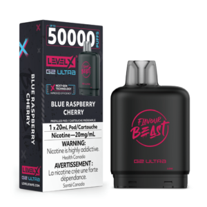 Level X 50k Blue Raspberry Cherry Pod
