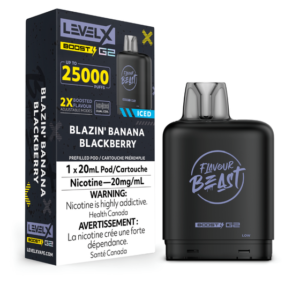 Level X 25k Blazin Banana Blackberry Pods.