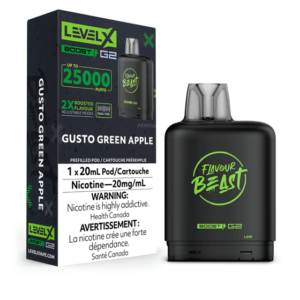 Level X 25k Gusto Green Apple Pods