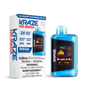 Kraze HD Mega 20k Blueberry Watermelon Ice Dispo