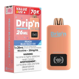 Drip'n 70k Peach Blue Razz Dispo CAN