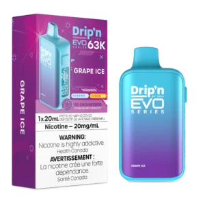 Drip'n Evo 63k Grape Ice Dispo CAN