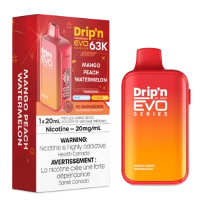 Drip'n Evo 63k Mango Peach Watermelon Dispo CAN