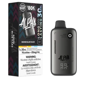 Flavour Beast Alpha 80k Bomb Blue Razz Dis CAN