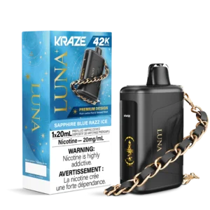 Kraze Luna 42k Sapphire Blue Razz Ice Dispo CAN