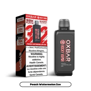 Oxbar 32k Peach Watermelon Ice Pod.