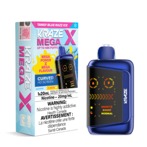 Kraze Mega X 48k Tangy Blue Razz Ice Dis CAN
