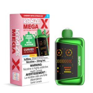 Kraze Mega X 48k Cherry MTN Citrus Ice Dis CAN