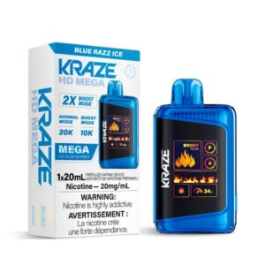 Kraze HD Mega 20k Blue Razz Ice Dispo