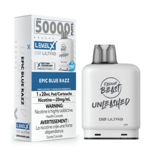Level x 50k Epic Blue Razz Pod
