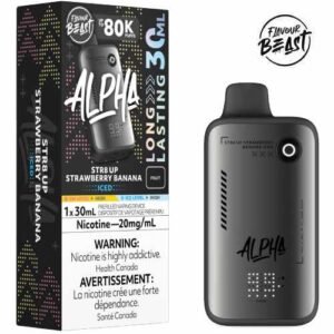 Flavour Beast Alpha 80k Str8 Up Strawberry Banana Dis