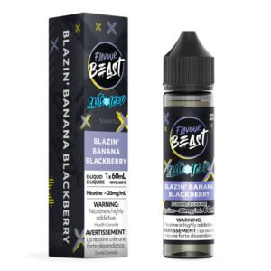 Flavour Beast 60ml 20mg Blazin' Banana Blackberry Juice.