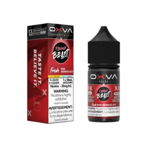 Flavour Beast x Oxva 30ml 20mg Red Berries Ice Juice.
