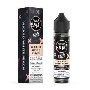 Flavour Beast 60ml 20mg Wicked White Peach Juice.