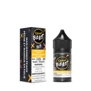Flavour Beast 30ml 20mg Mad Mango Peach Juice.
