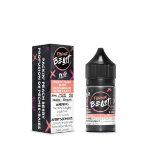 Flavour Beast 30ml 20mg Packin Peach Berry Juice.