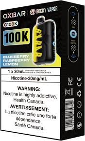 Oxbar 100k Blue Raspberry Lemon Dis