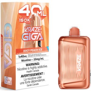 Kraze Giga 150k Juicy Peach Ice Dispo.