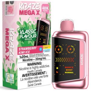 Kraze Mega X 48k Strawberry Kiwi Ice Dispo
