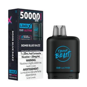Level X 50k Bomb Blue Razz Pod CAN