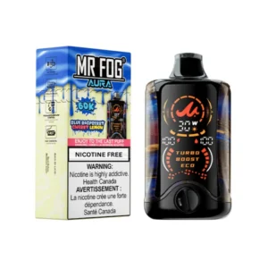 Mr Fog Aura 60k Blue Raspberry Cherry Lemon Dispo