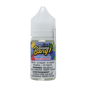 Banana Bang 30ml 20mg Blueberry Raspberry Juice.