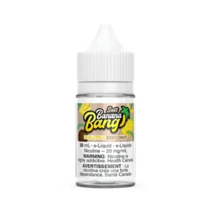 Banana Bang 30ml 20mg Pineapple Coconut Juice.