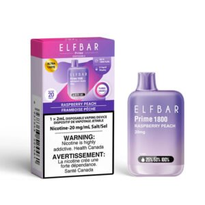 Elfbar 1800 Raspberry Peach Dispo