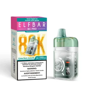 Elf Bar 80k Green Apple Ice Dis