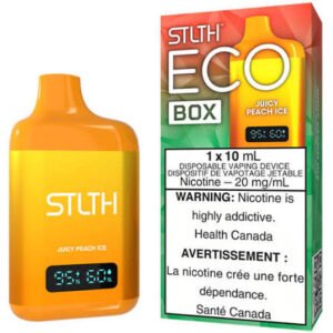 Stlth Eco Box 10ml Juicy Peach Ice Dis