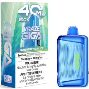 Kraze Giga 150k Blueberry Kiwi Ice Dis